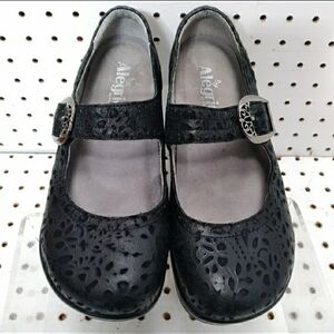 Alegria Black Women's Shoes| Delicut Comfort Loafers Footbed Professional 7.5 US